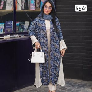 خرید اینترنتی مانتو بلند عبایی باتیک‌ هندی اعلا