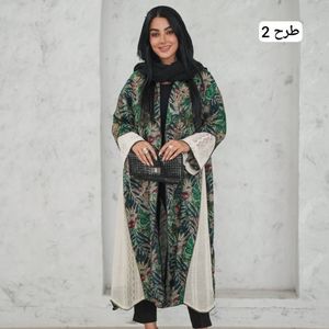 خرید انلاین مانتو بلند عبایی باتیک‌ هندی اعلا