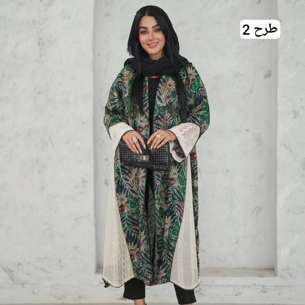 مانتو بلند عبایی باتیک‌ هندی اعلا