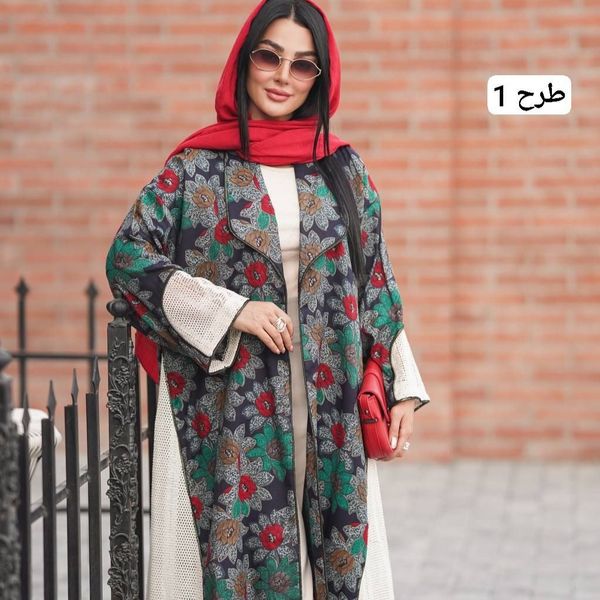 مانتو بلند عبایی باتیک‌ هندی اعلا