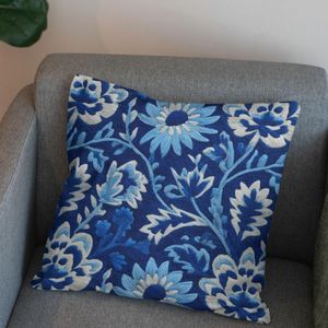 خرید انلاین پارچه مخمل روتختی یک نفره پارچه باما طرح سه بعدی گل سنتی کد 5014221