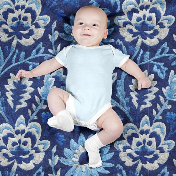 پارچه مخمل روتختی یک نفره پارچه باما طرح سه بعدی گل سنتی کد 5014221