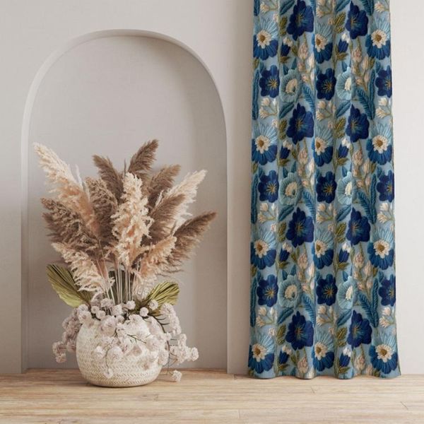 پارچه مخمل روبالشی پارچه باما طرح سه بعدی گل سنتی کد 5014222