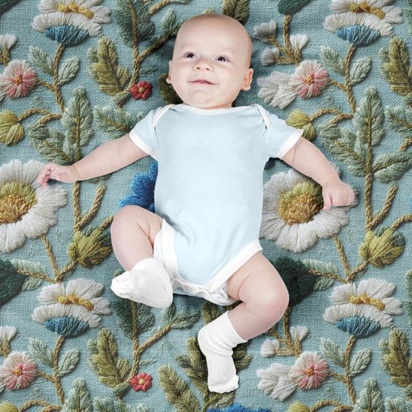 پارچه مخمل روبالشی پارچه باما طرح سه بعدی گل خاطره کد 5014226