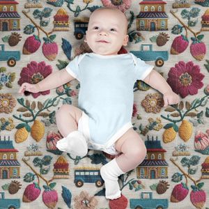 خرید آنلاین پارچه مخمل روبالشی پارچه باما طرح سه بعدی ماشین نوستالژی کد 5014234