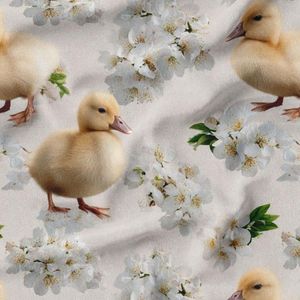 پارچه مخمل روبالشی پارچه باما طرح سه بعدی اردک کیوت کد 5014240