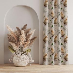 فروش اینترنتی پارچه مخمل روبالشی پارچه باما طرح سه بعدی اردک کیوت کد 5014240