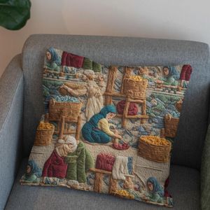 خرید اینترنتی پارچه مخمل روبالشی پارچه باما طرح سه بعدی نوستالژی بازار کد 5014242