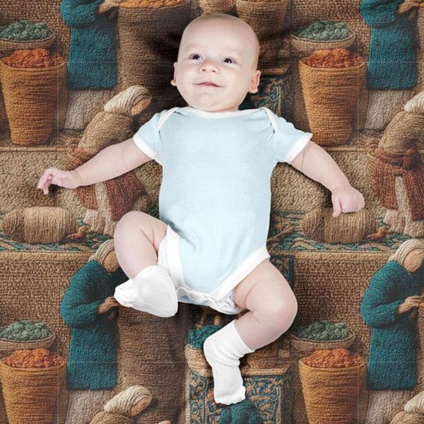 پارچه مخمل روبالشی پارچه باما طرح سه بعدی نوستالژی بازار کد 5014243