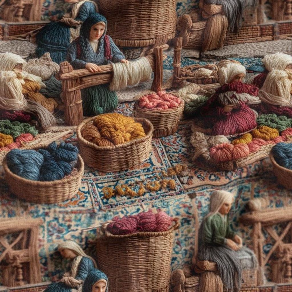 فروش اینترنتی پارچه مخمل روبالشی پارچه باما طرح سه بعدی بازار قدیمی کد 5014246