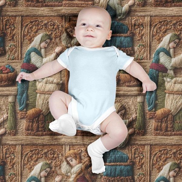 پارچه مخمل روبالشی پارچه باما طرح سه بعدی بازار قدیمی کد 5014251