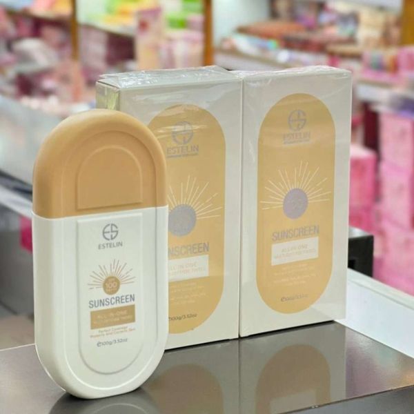 ضد آفتاب بی رنگ 100 گرمی SPF80 استلین اورجینال ESTELIN