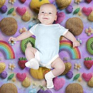 فروش اینترنتی پارچه مخمل روبالشی پارچه باما طرح سه بعدی میوه ها کد 5014432