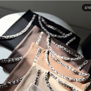 خرید آنلاین تاپ نواردوزی پلنگی