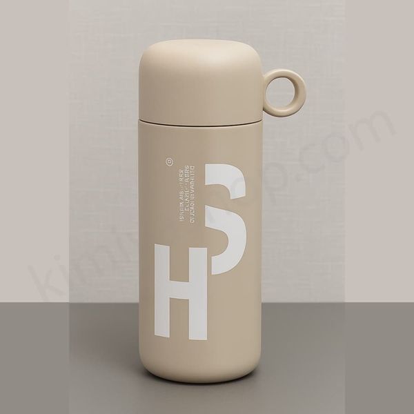 تراول ماگ HSCUP اصلی رنگ نسکافه‌ای | بطری عایق 500ml با فنجان و درب آسان‌ن