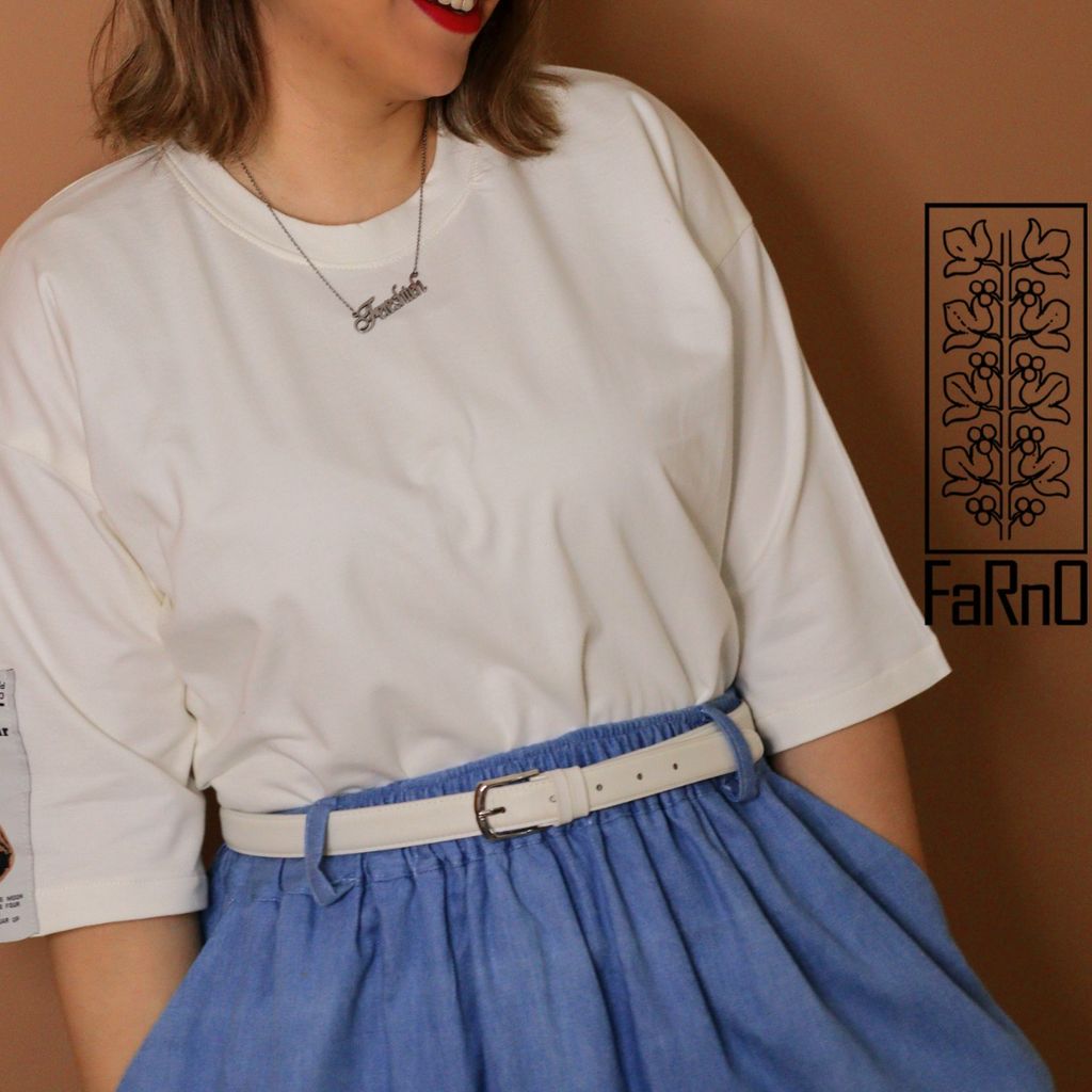 مشخصات تیشرت سفید زنانه لانگ تدی