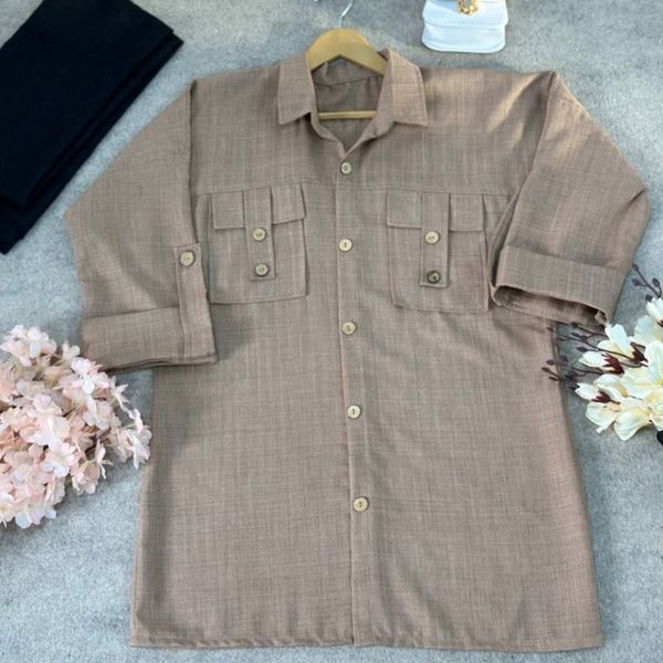 شومیز دکمه چوبی ویانا