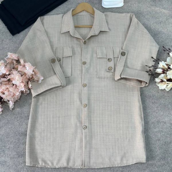 شومیز دکمه چوبی ویانا