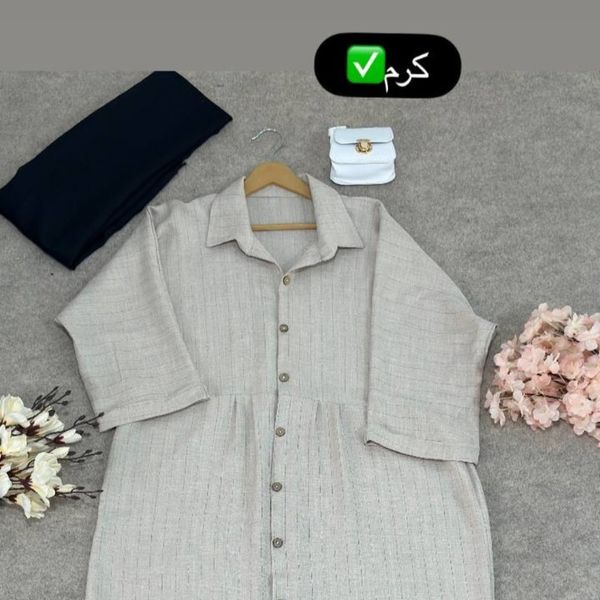 مانتو بلند دکمه دار فانوس