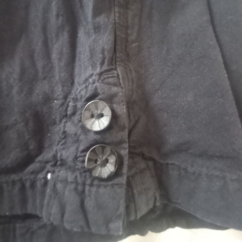 قیمت ارزان شلوارک لنین مشکی کد 627