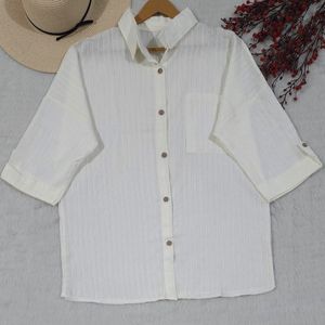 خرید اینترنتی شومیز مانتویی ساحل