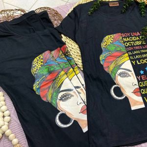 تیشرت مشکی چاپی