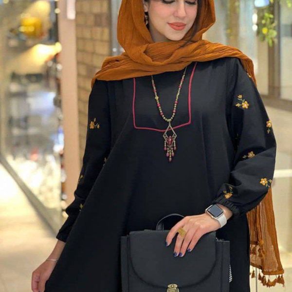 مانتو آستین گلدوزی