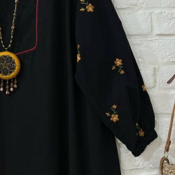 مانتو آستین گلدوزی