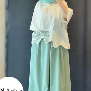 ست شومیز شلوار ترلان