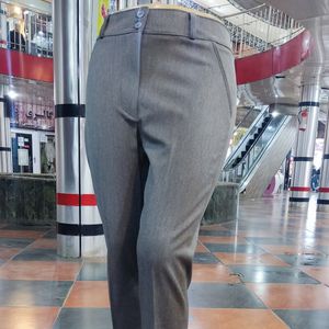 خرید انلاین شلوار زنانه راسته اداری گاواردین قد 88 رنگ طوسی تیره