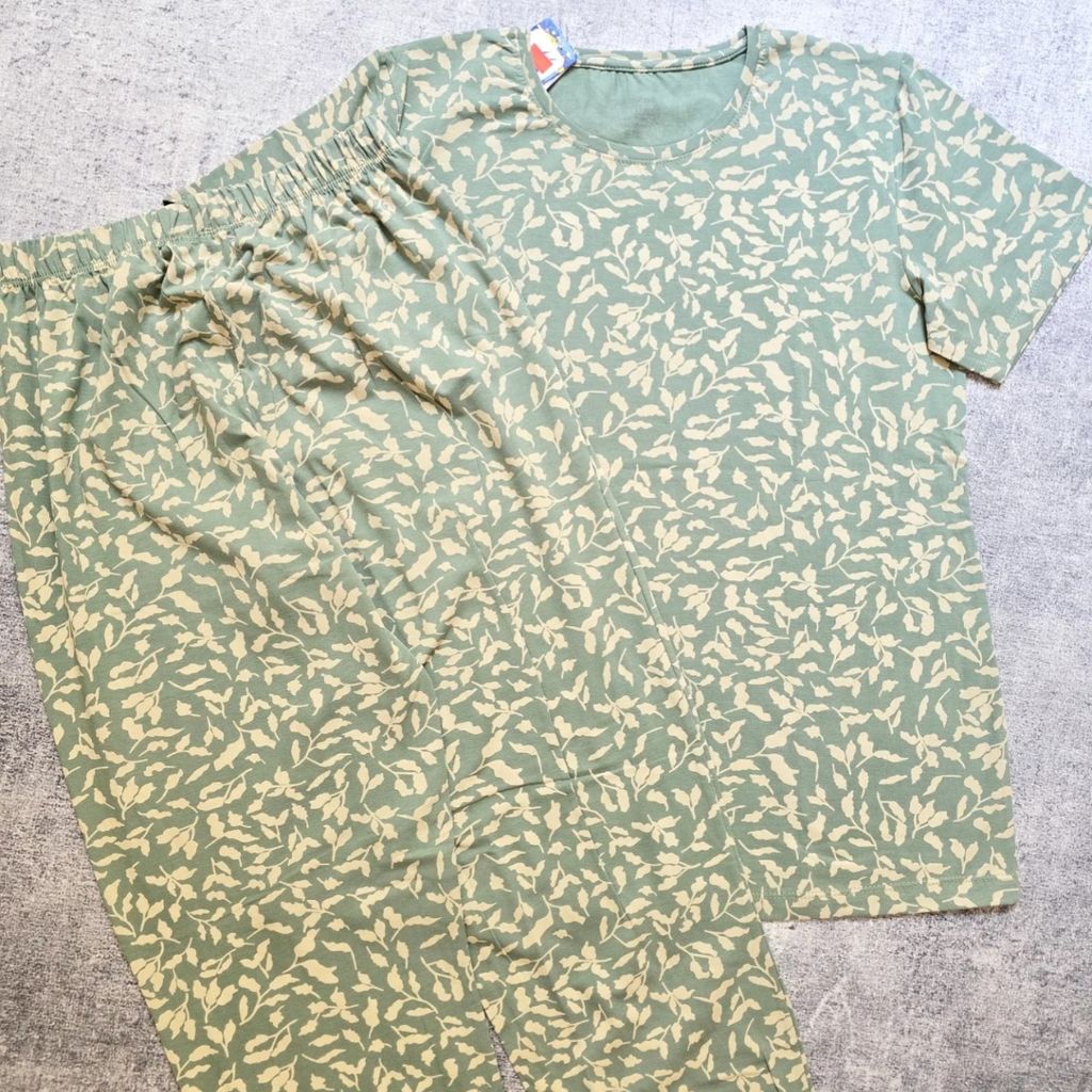 مشخصات ست تیشرت و شلوار زنانه نخ پنبه سوپر