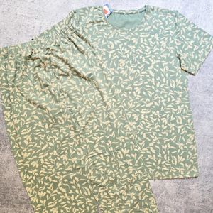 مشخصات ست تیشرت و شلوار زنانه نخ پنبه سوپر