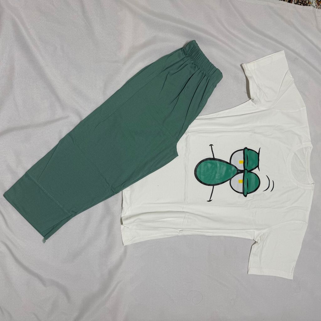 قیمت ارزان ست تیشرت شلوارک فانتزی زنانه