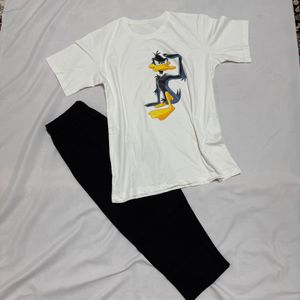 قیمت ارزان ست تیشرت شلوارک فانتزی زنانه