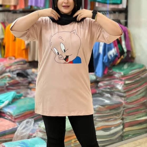 تیشرت لانگ زنانه عروسکی