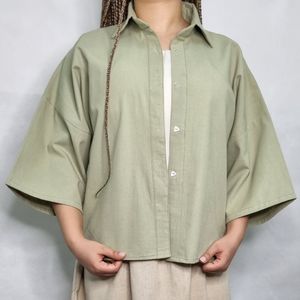 خرید آنلاین شومیز کراپ زنانه رنگ‌بندی