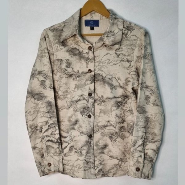 شومیز زنانه طرح آبرنگی