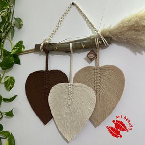 دیوارکوب برگ مکرومه جاکلیدی طرح پناه