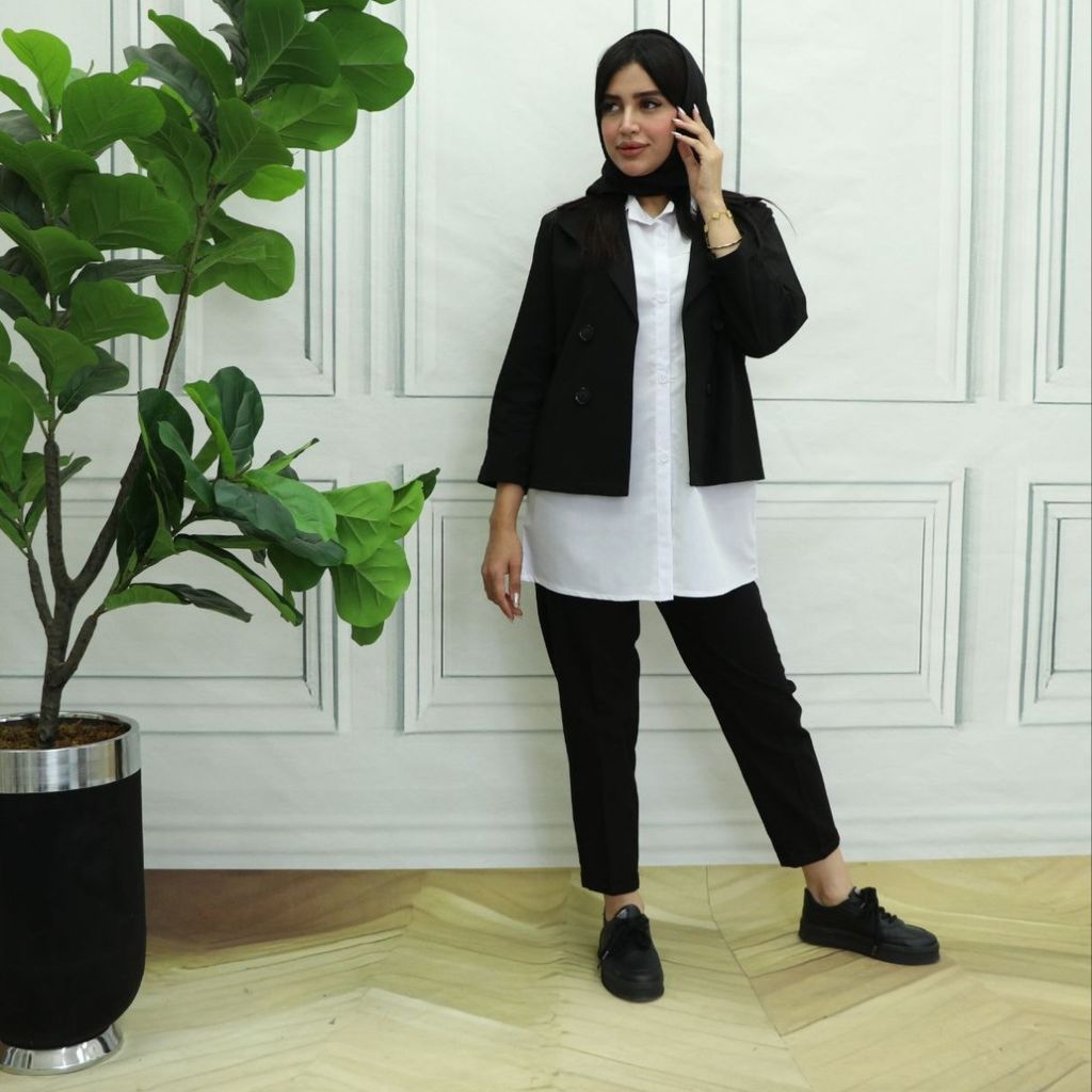 قیمت ارزان ست سه تیکه کت شومیز شلوار لنین