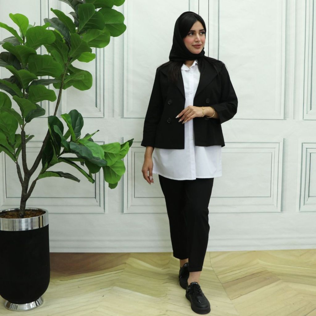 خرید اینترنتی ست سه تیکه کت شومیز شلوار لنین