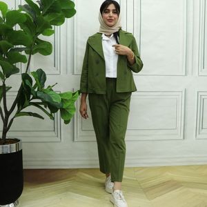 مشخصات ست سه تیکه کت شومیز و شلوار لنین