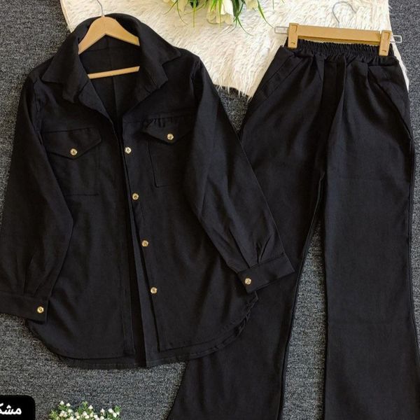 ست دمپا کتان کش