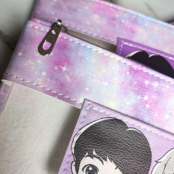 جامدادی ترکیبی چرم و طلق BT21