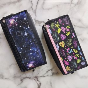 جامدادی سه زیپ برزنت در 4 طرح متفاوت