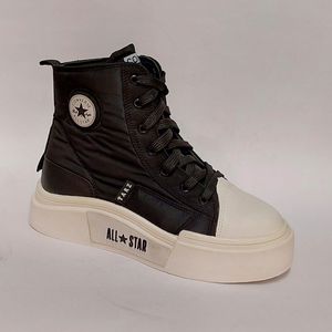 خرید انلاین کتونی آلستار لژ بلند مشکی All star