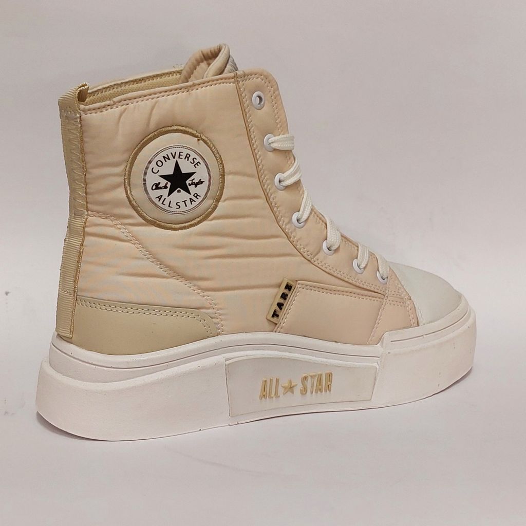 خرید آنلاین کتونی آلستار لژ بلند رنگ کرمی All star