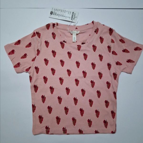 کراپ تیشرت اورجینال H&M