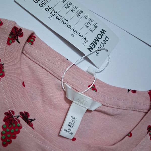 کراپ تیشرت اورجینال H&M