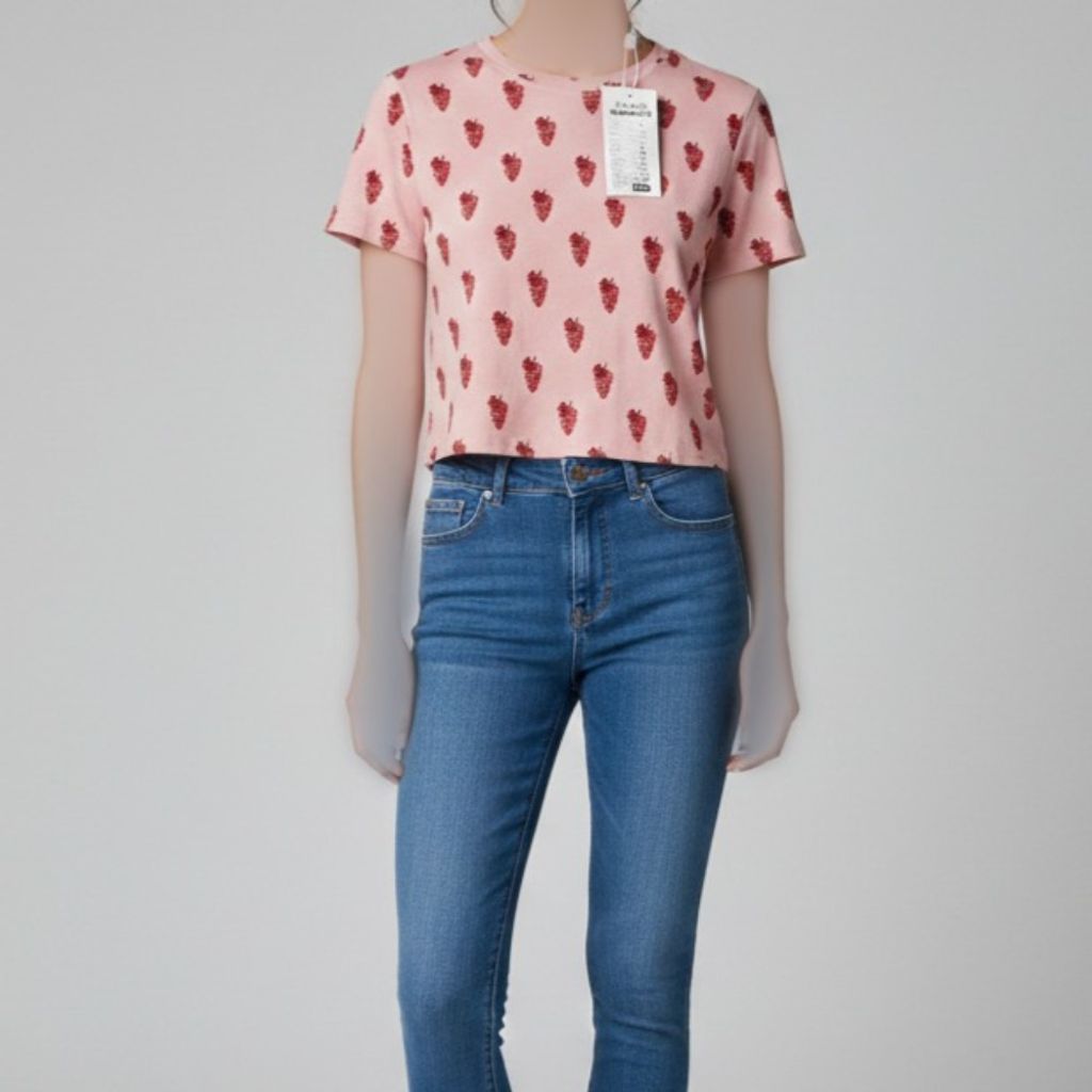 مشخصات کراپ تیشرت اورجینال H&M