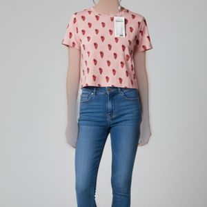 کراپ تیشرت اورجینال H&M